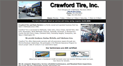 Desktop Screenshot of crawfordtireandautoservice.com